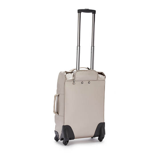 Kipling Darcey Small Metallic Carry-On Rolling Bavul Bej Rengi | TR 1472IL